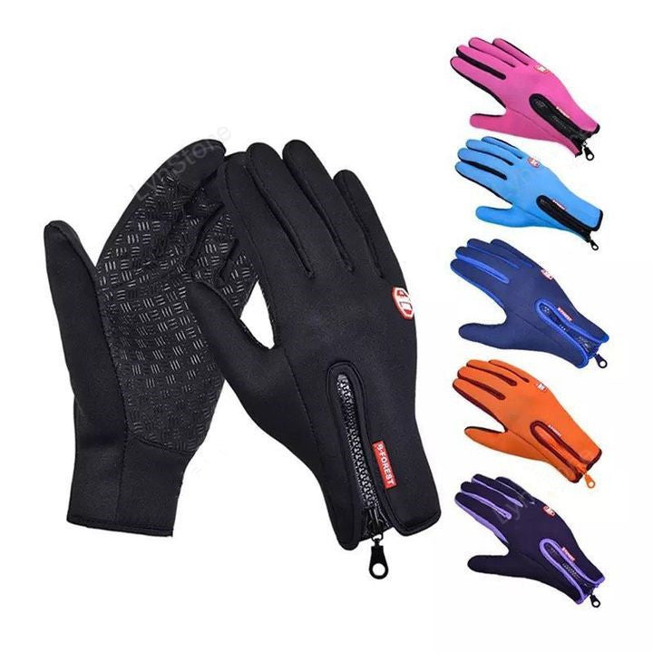 Winter Touchscreen Gloves - Waterproof Fleece-Lined Sports Gloves