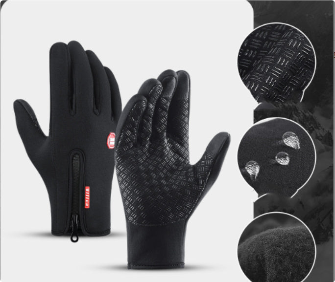 Winter Touchscreen Gloves - Waterproof Fleece-Lined Sports Gloves