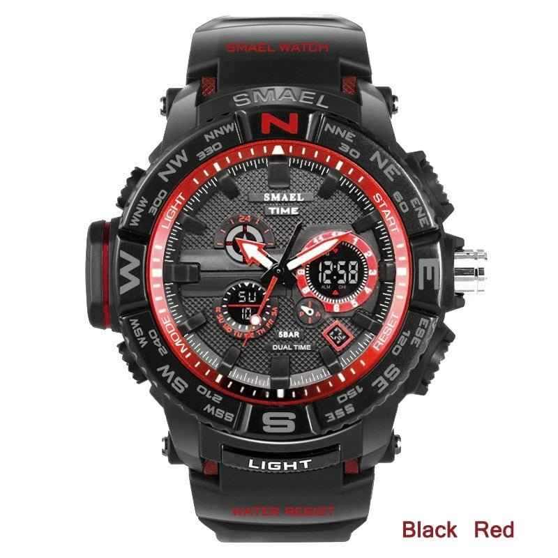 men sport watches SMAEL 1531 brand dual display watch men LED digital analog electronic quartz watches 30M waterproof male clock