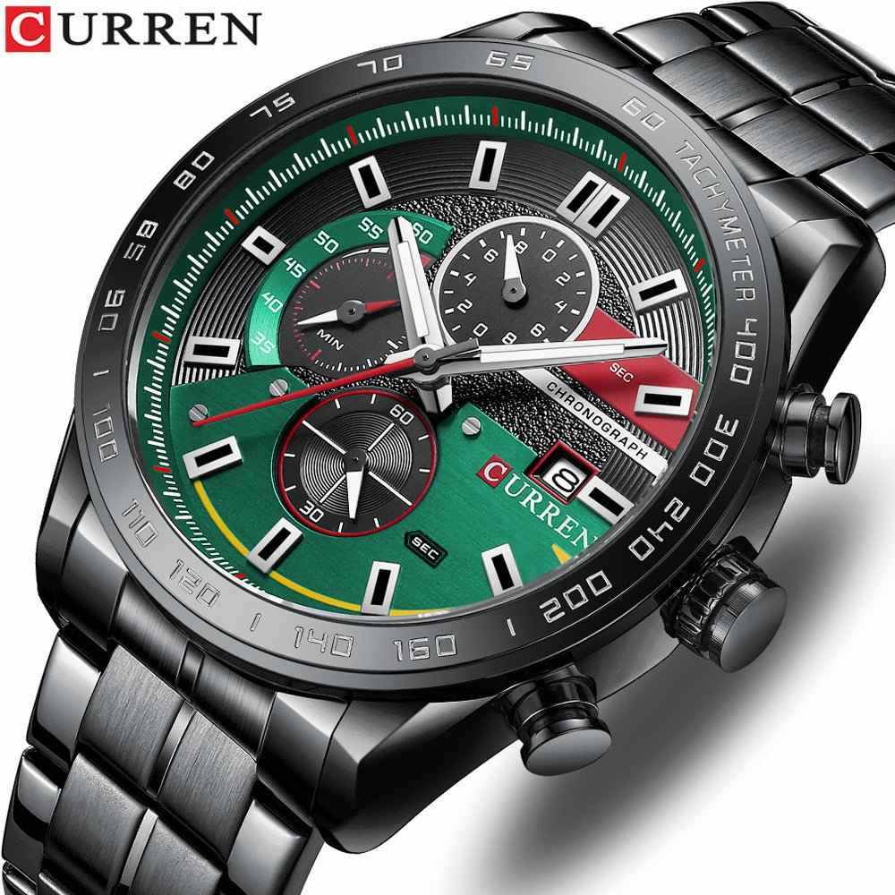 Men's Watches Steel Band Quartz Watches Calendar Men's Watches Business