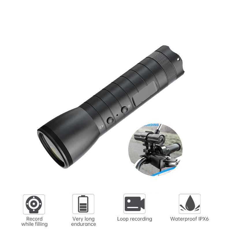 Outdoor HD Video Night Vision Flashlight Camera Waterproof Camera