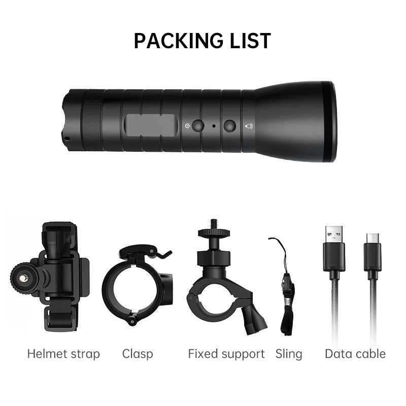 Outdoor HD Video Night Vision Flashlight Camera Waterproof Camera