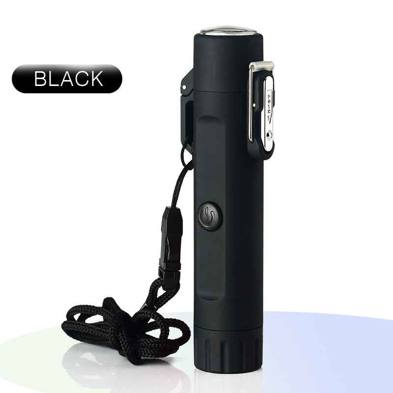 Outdoor Travel Compass Rechargeable Lighter Tube Waterproof Lighter Usb Pulse Lighter - Patriot Drop 24