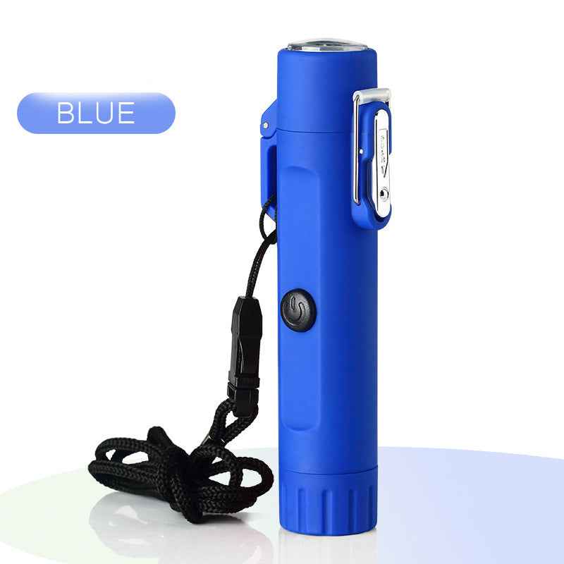 Outdoor Travel Compass Rechargeable Lighter Tube Waterproof Lighter Usb Pulse Lighter - Patriot Drop 24