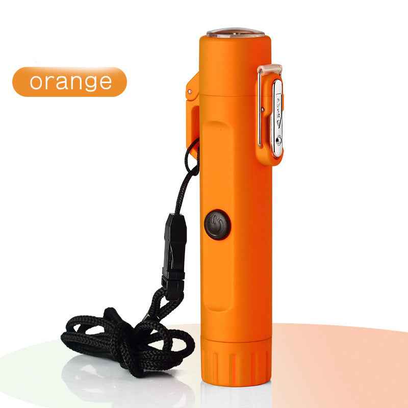 Outdoor Travel Compass Rechargeable Lighter Tube Waterproof Lighter Usb Pulse Lighter - Patriot Drop 24
