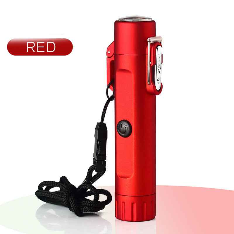 Outdoor Travel Compass Rechargeable Lighter Tube Waterproof Lighter Usb Pulse Lighter - Patriot Drop 24