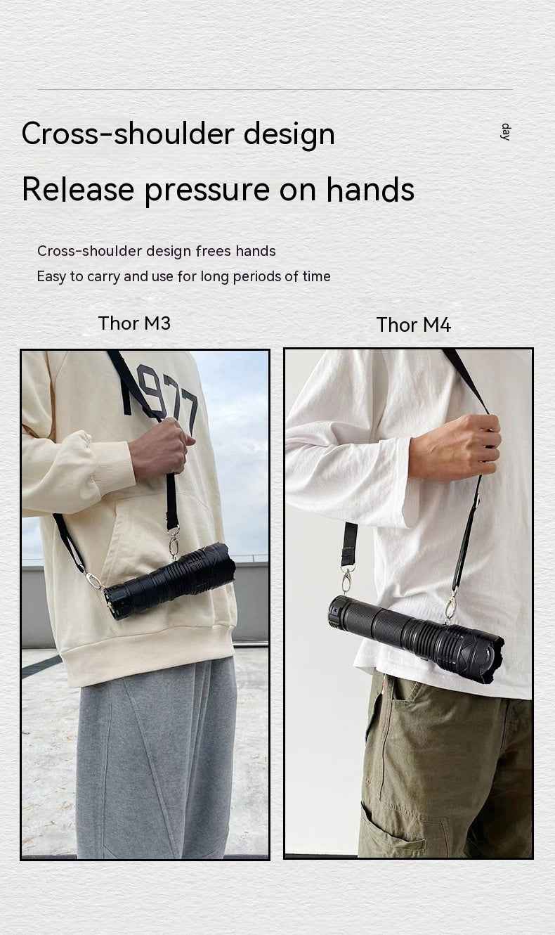 Tactical Flashlight - High - Power LED Outdoor White Laser Beam - Patriot Drop 24