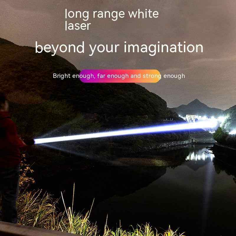 Tactical Flashlight - High - Power LED Outdoor White Laser Beam - Patriot Drop 24