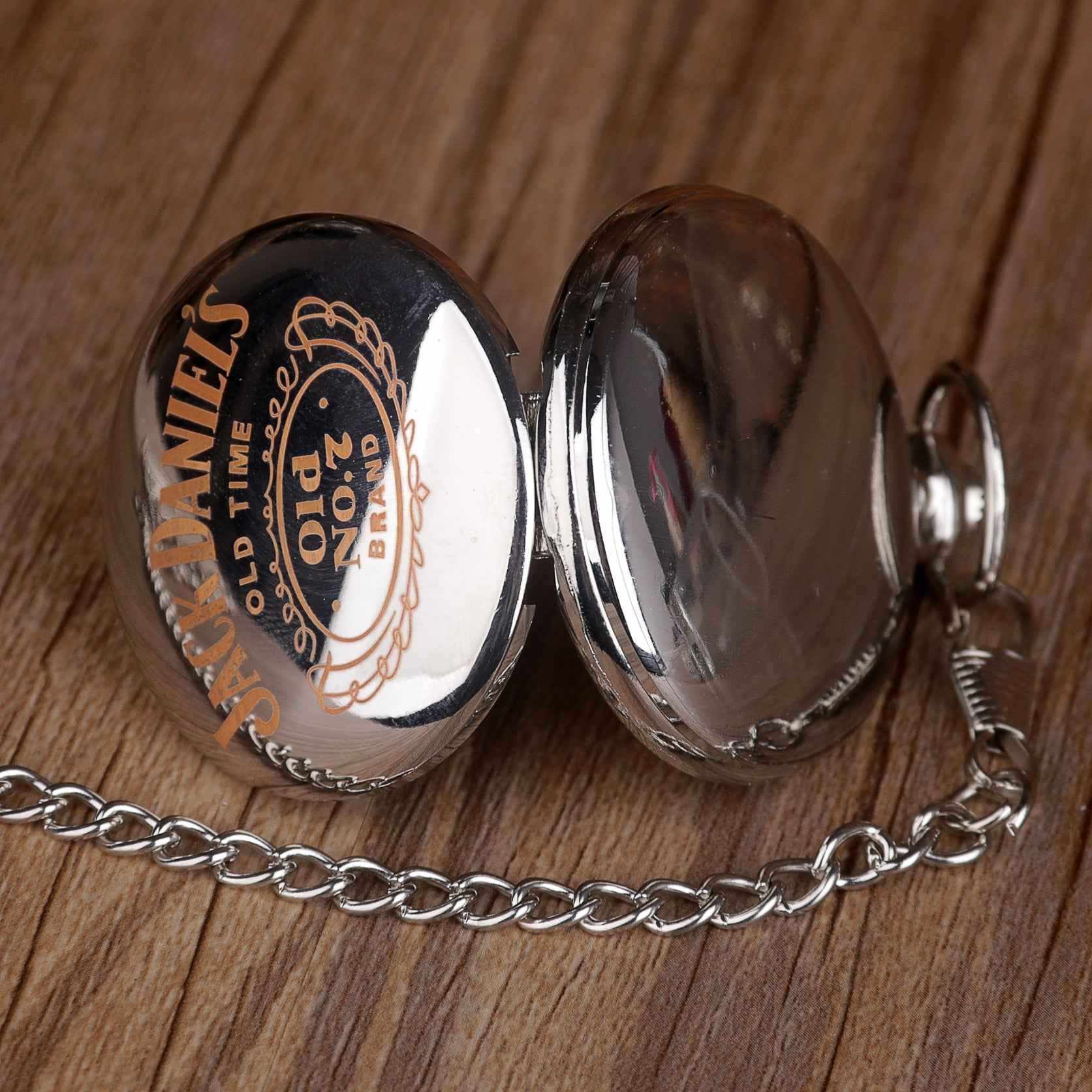 Unique Creatitive Text Men Quartz Pocket Watches Fob Chain Pocket Watches for Men Women Gift