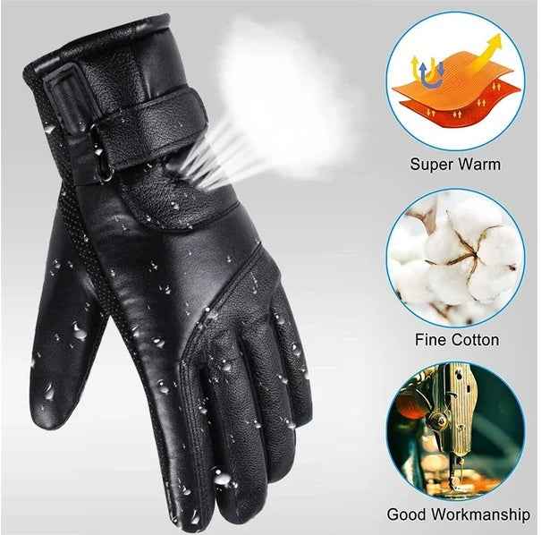 USB Heated Gloves - Electric Winter Warming Thermal Ski Gloves - Patriot Drop 24