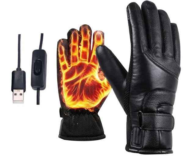 USB Heated Gloves - Electric Winter Warming Thermal Ski Gloves - Patriot Drop 24