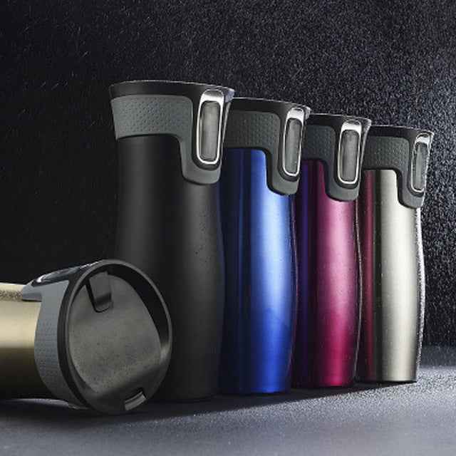 Vacuum Insulated Stainless Steel Travel Mug - 320g Thermal Water Bottle - Patriot Drop 24
