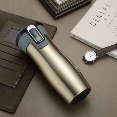 Vacuum Insulated Stainless Steel Travel Mug - 320g Thermal Water Bottle - Patriot Drop 24